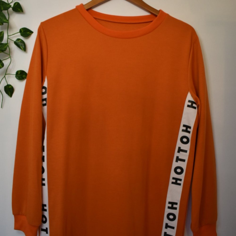 ASOS Orange Midi T-Shirt Dress